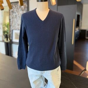 Men's J Crew 100% Cashmere V-Neck Sweater